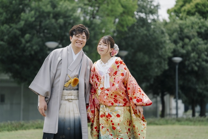 寄り添うおふたり