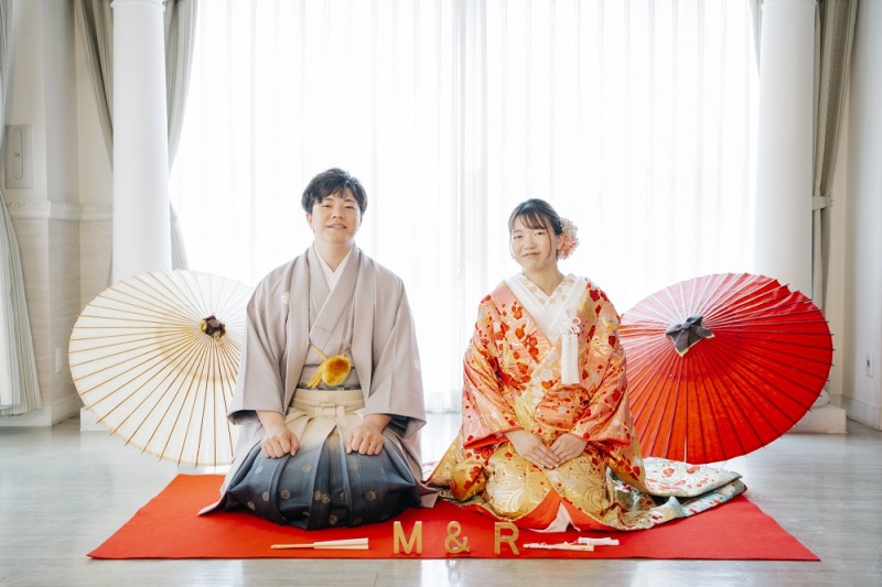 披露宴会場にて