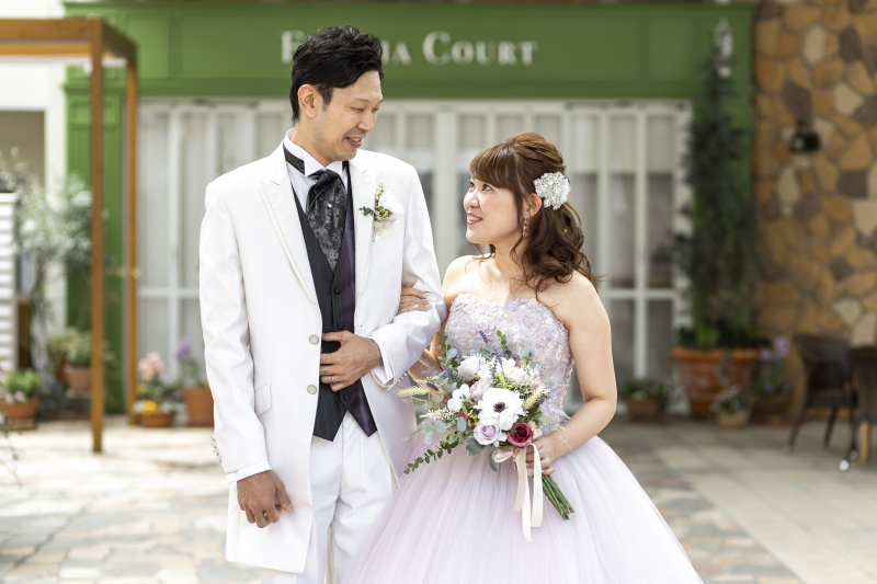 見つめ合うおふたり