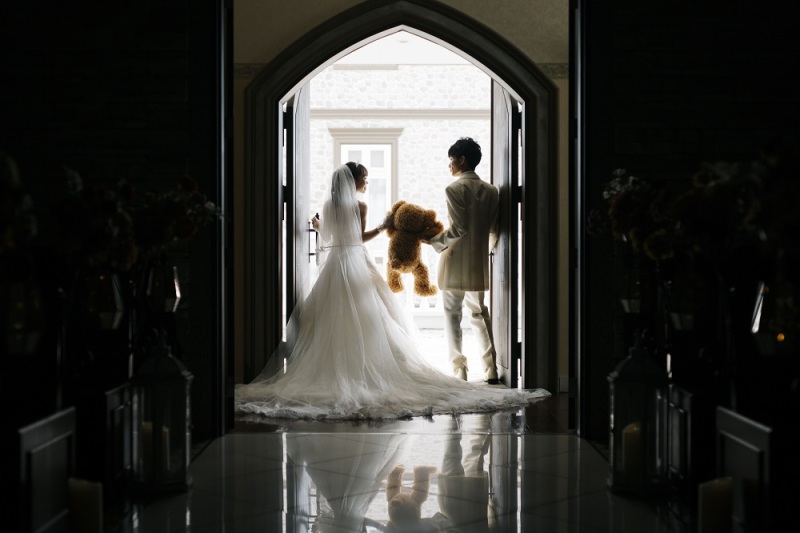 お持ち込みのぬいぐるみと手を繋いで...♡