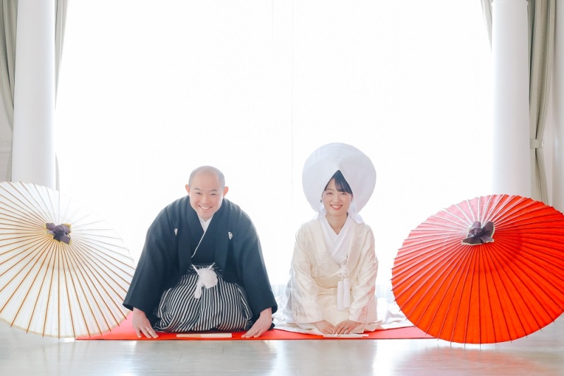 自然光が降り注ぐ披露宴会場にて...!