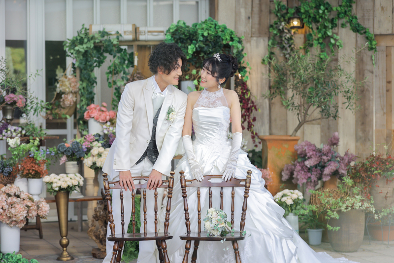 ガーデンでナチュラル可愛く♡