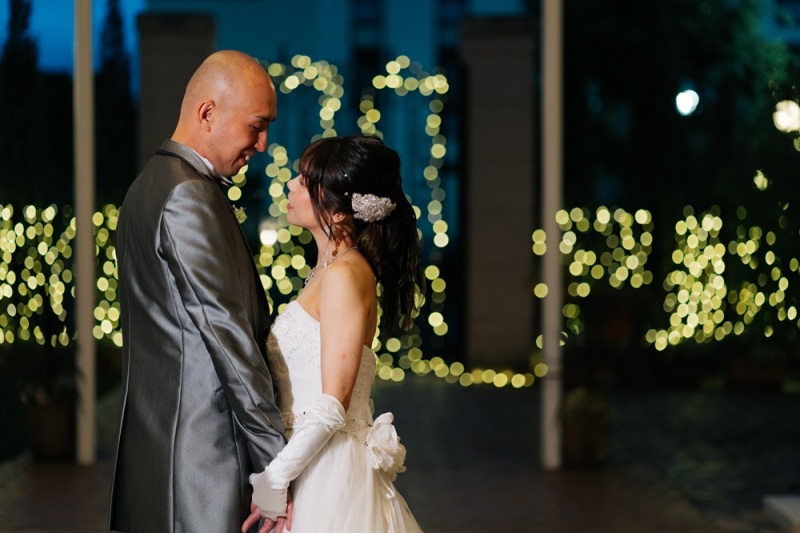 向かい合うおふたり