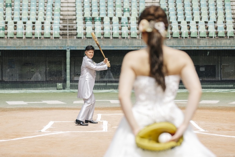 マウンドに立ってのショット