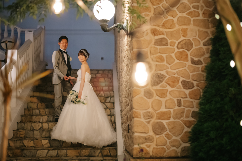 夜の階段×ランプ