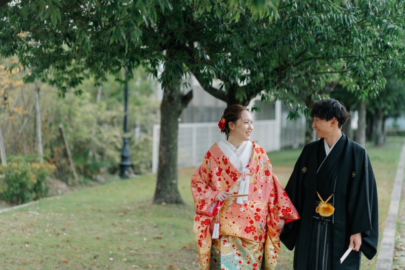 スタジオ隣接の公園にて