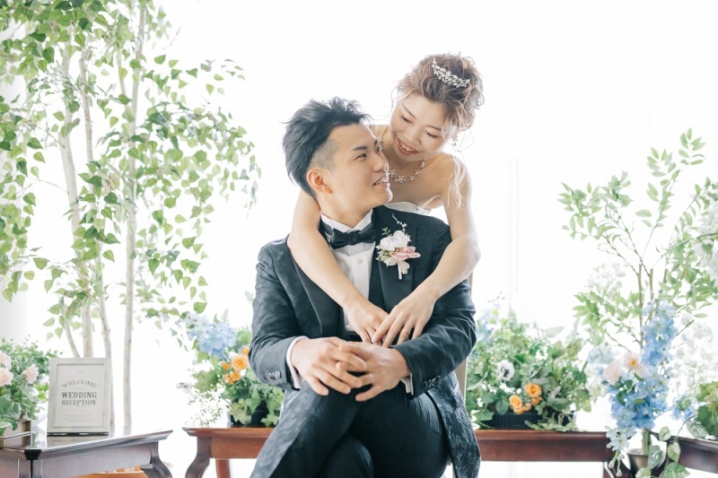 チャペルから披露宴会場に移動して...