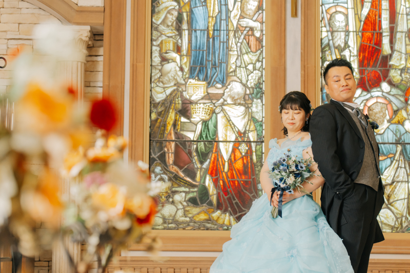 カラードレス&times;チャペル