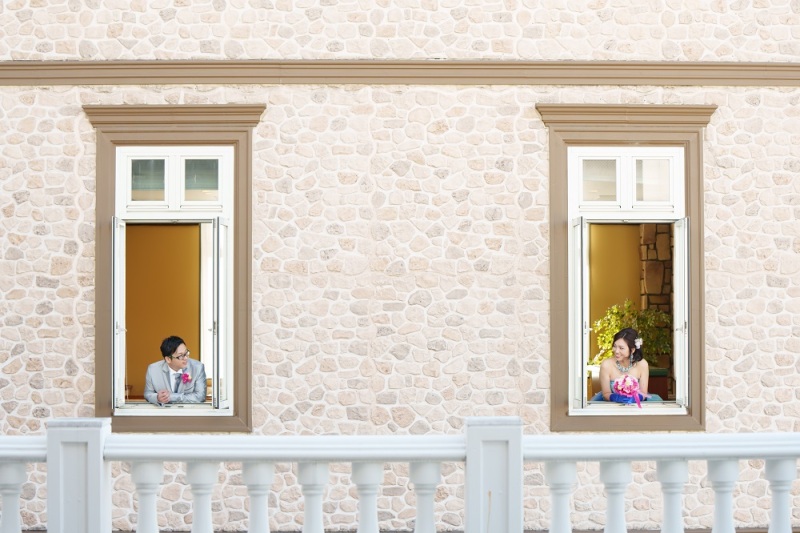 窓から覗いて♡