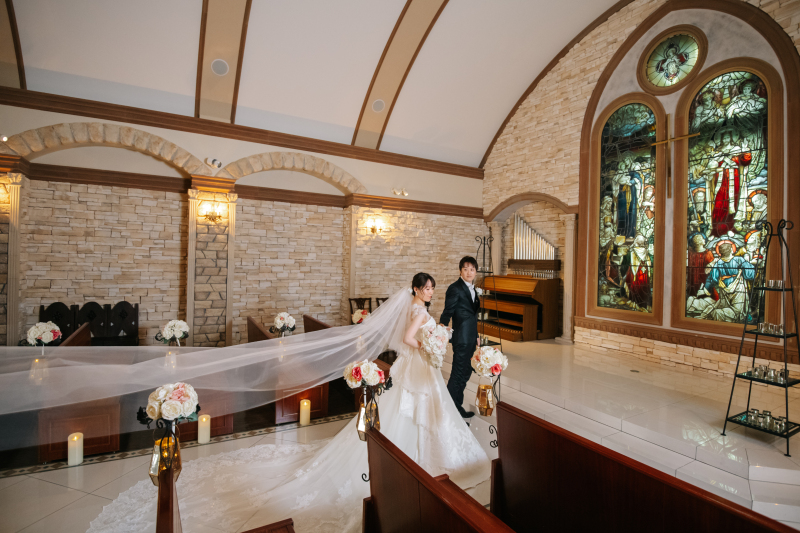 ヴェールがひらり✷チャペルフォト