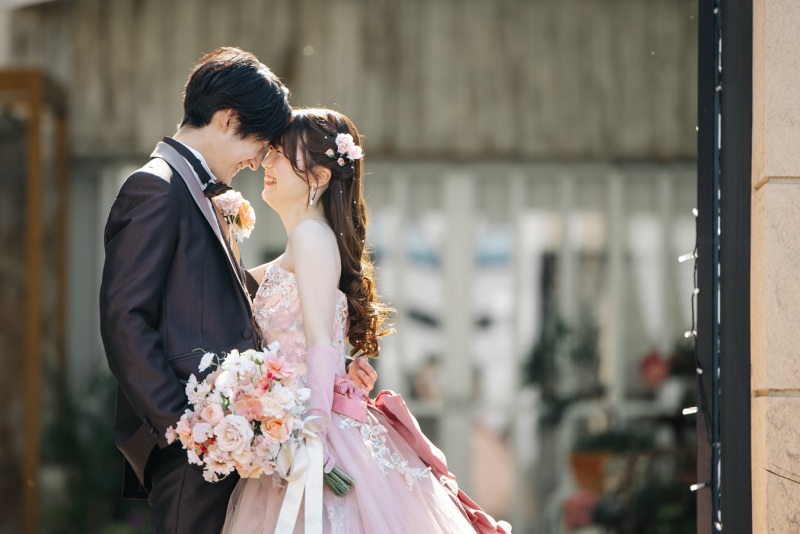 ご新婦様のヘアセットにもご注目です!