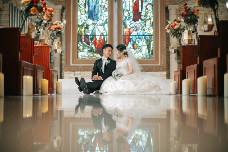 反射を活かして✷お座りショット