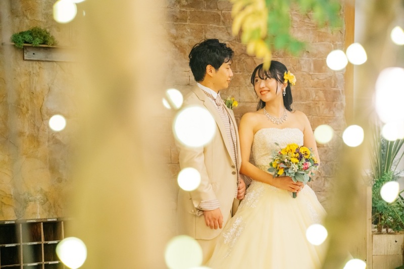 イエローをメインにした可愛らしさ☀｜ウェディングドレス＆カラードレス◇スタジオ