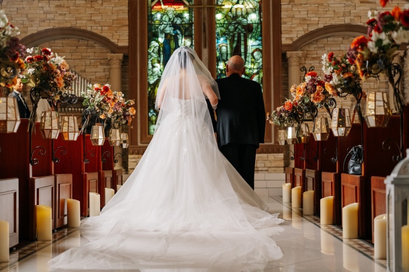 お父様とバージンロードを