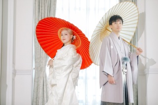 キレイめフォトウェディング｜白無垢×WD×CD◇スタジオ◇ペット