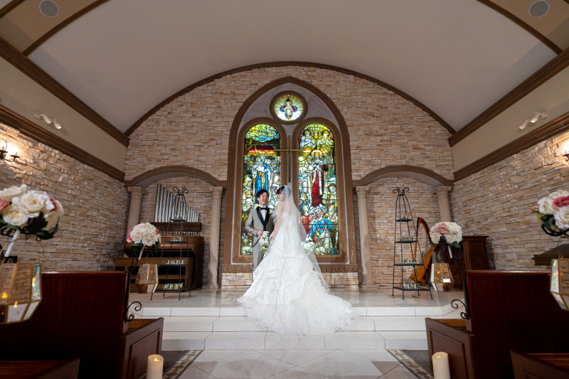 大迫力!チャペルフォト