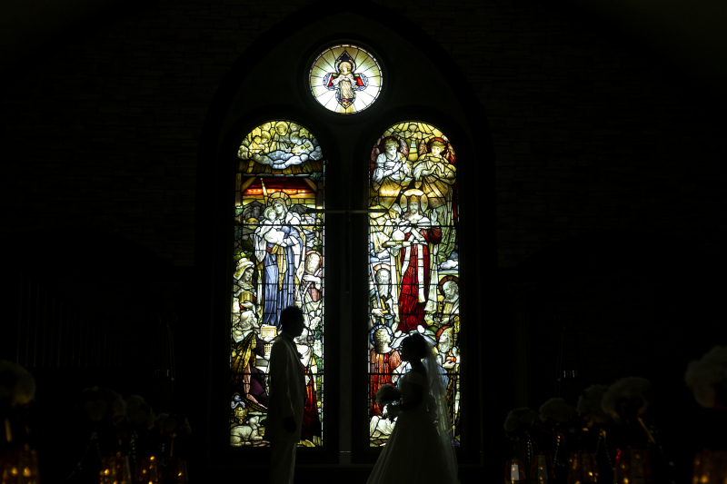 大迫力のステンドグラス