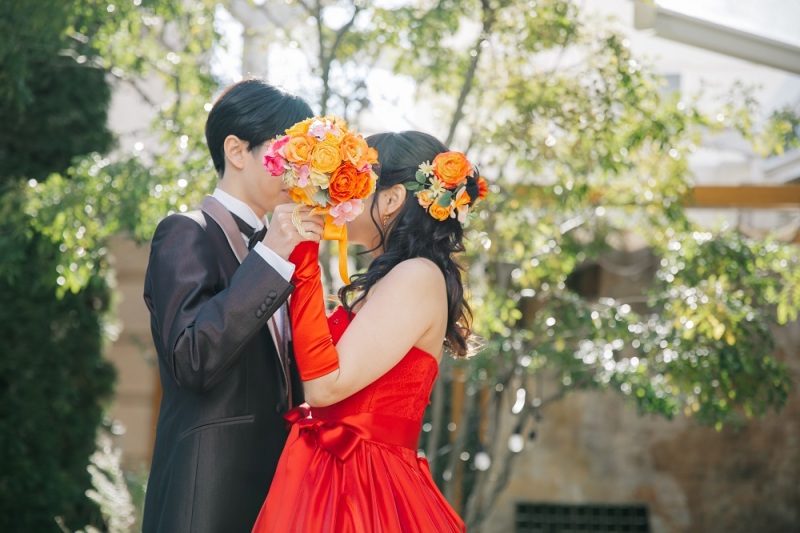 顔隠しショット