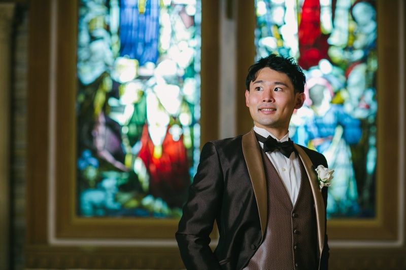 洋装でもソロショットお忘れなく!