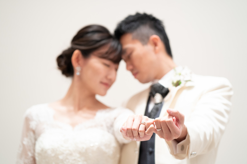 エンゲージ&マリッジリングショット