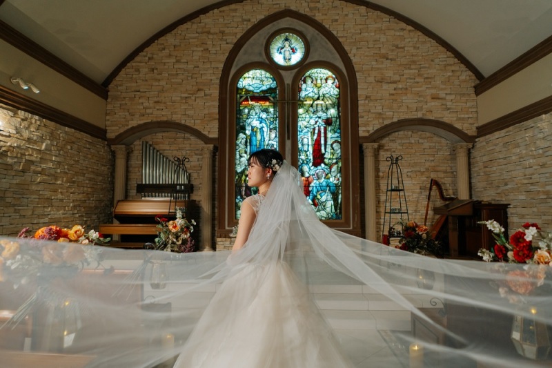 幻想的なベールショット