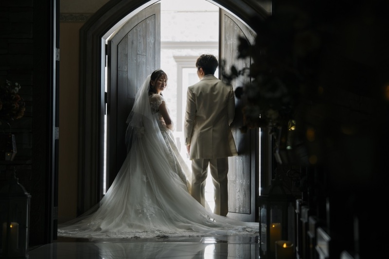 バルコニーに繋がる扉