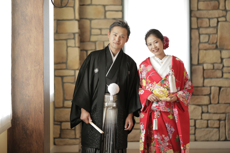 明るい時間で和装撮影