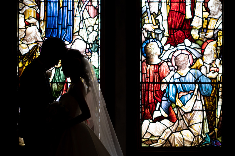 幻想的✷チャペルでのシルエットフォト