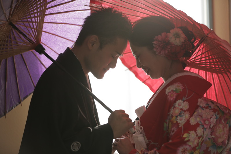 光を活かした番傘ショット