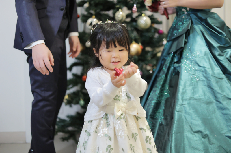 視線の先には…クリスマスツリー