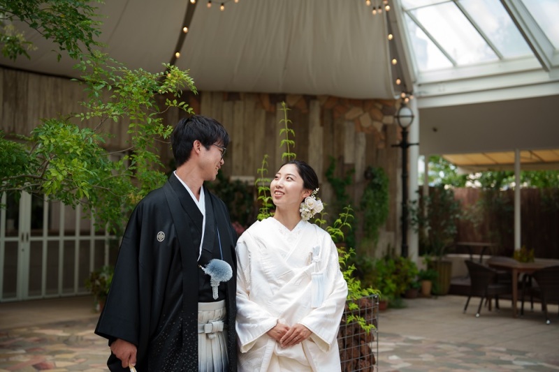 ご新郎様を見上げて...♡