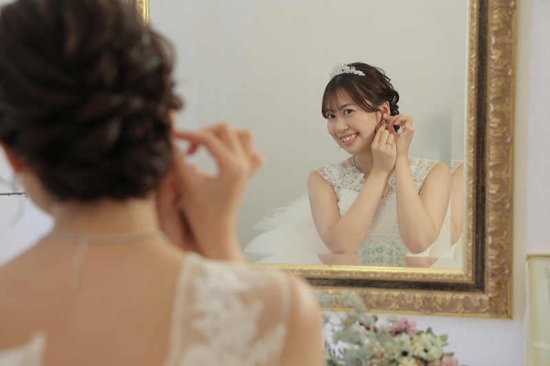 ご新婦様のお支度中を