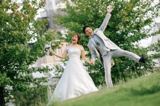 おふたりと一匹でこれからも｜色打掛＆ウェディングドレス◇スタジオ◇ペット