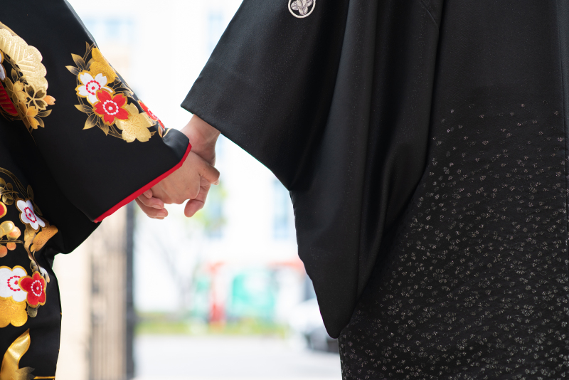 手つなぎショット