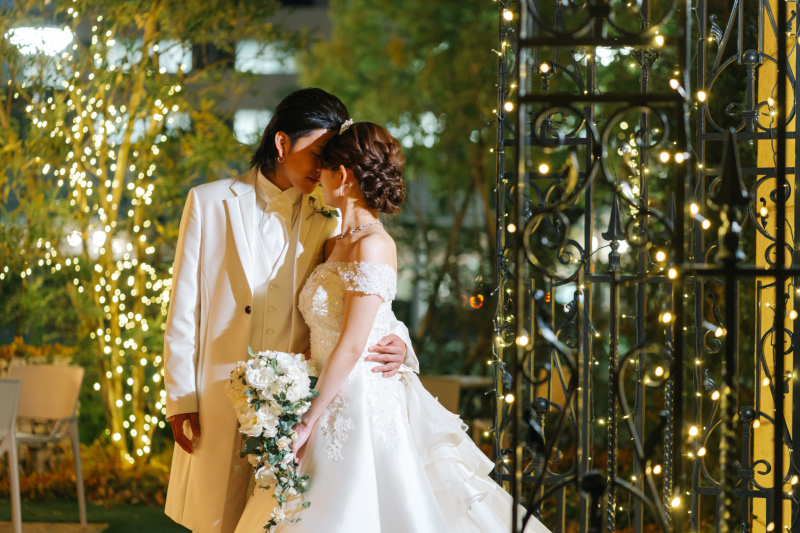 輝くイルミネーションの前で・・・✷