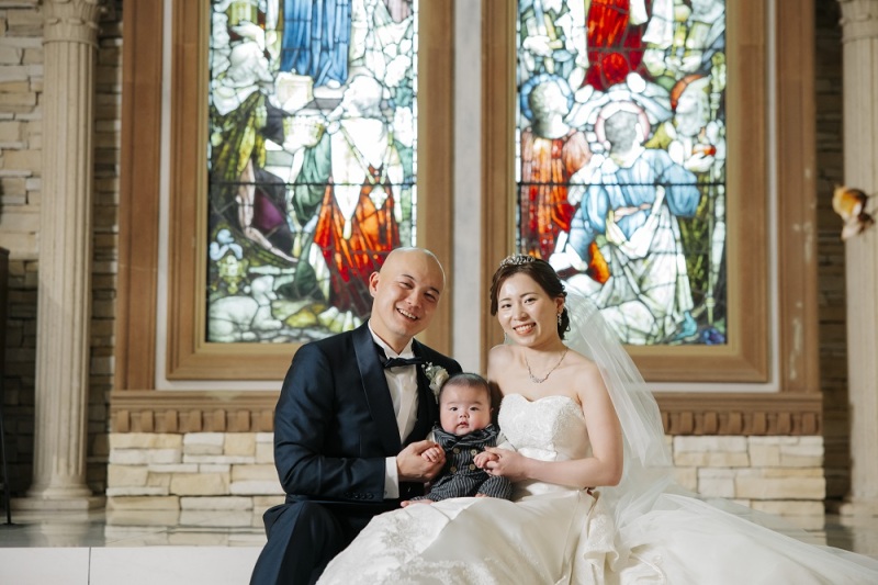 お子様と一緒に座りカット