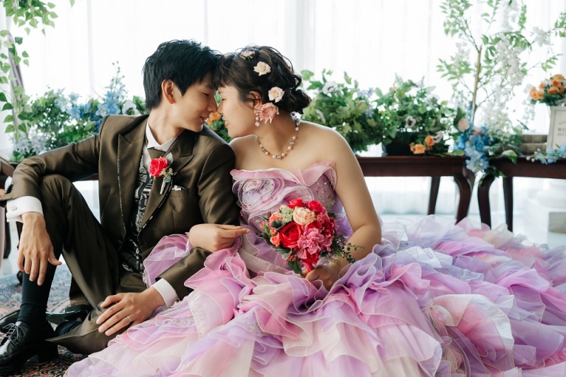 カラードレスにお色直し☆彡