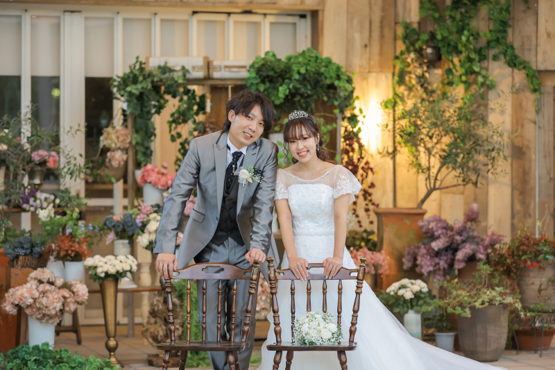 夕暮れ時のガーデンで*