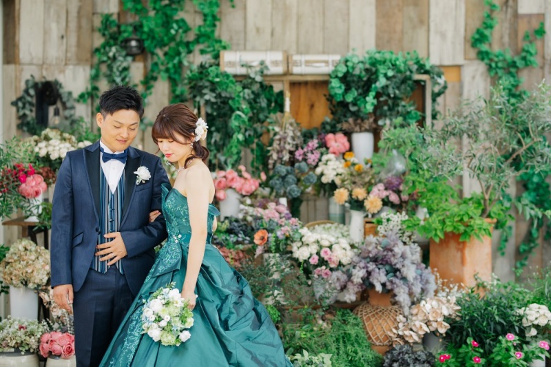 色とりどりのお花と