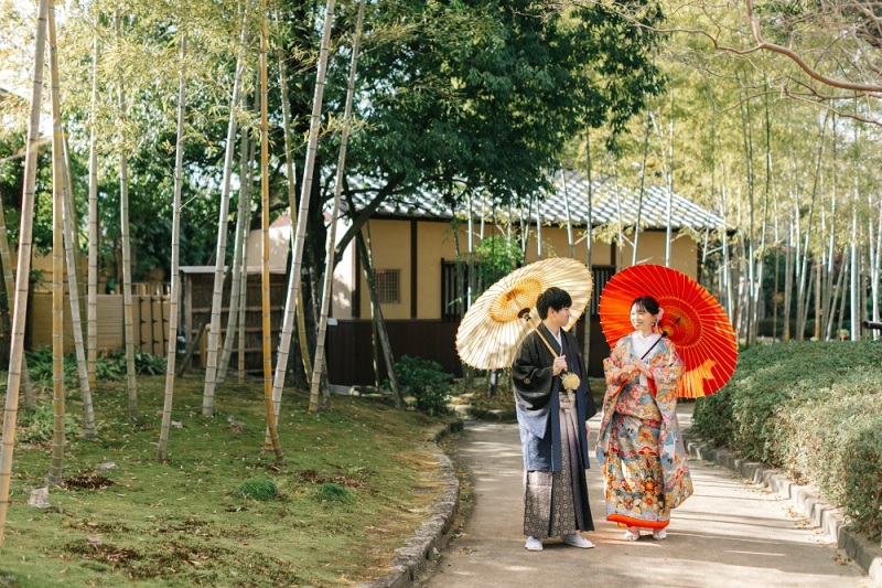 おふたりの自然な表情を