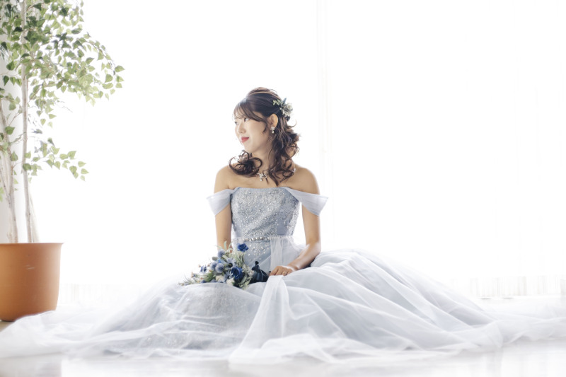 大人なくすみカラーでふんわりフォト