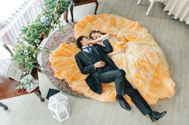 ♡の寝そべりショット