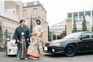 おふたりの好きな愛車とともに叶える！｜色打掛＆WD&CD◇スタジオ◇車