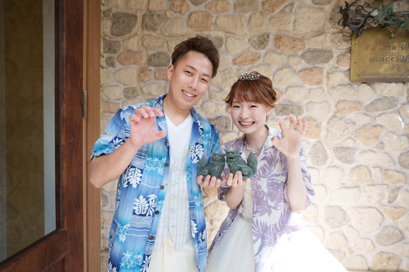 趣味とアイデアを詰め込んで|ウェディングドレス×カラードレス◇スタジオ◇車あり