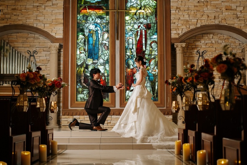 ドキドキの指輪交換!