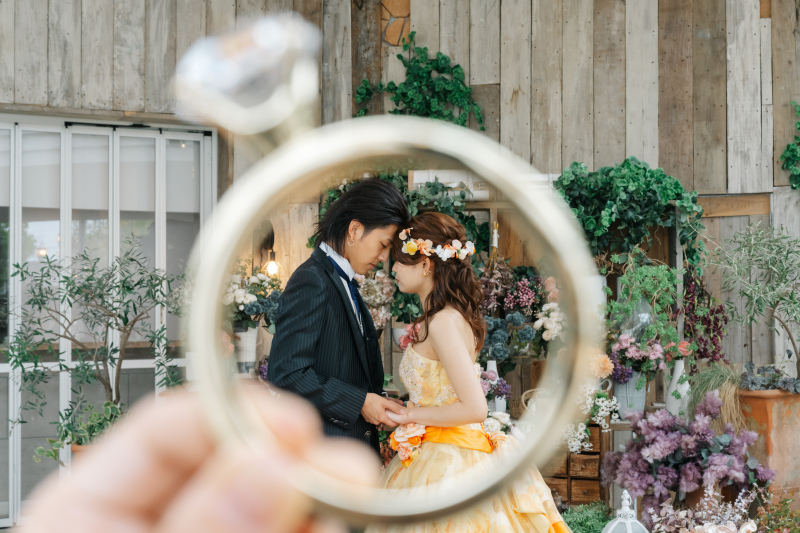 大人のプリンセスフォト｜和洋装3着◇スタジオ×ロケーション◇丈山苑◇家族と一緒