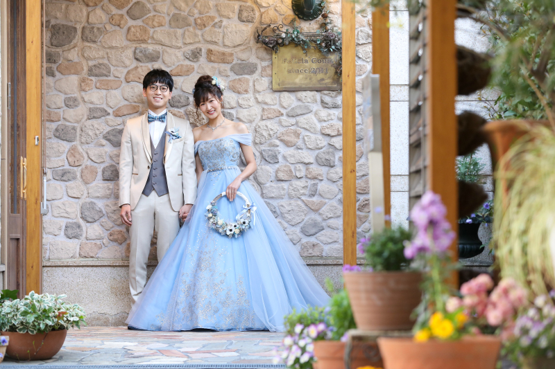 フルールのオシャレな入口で♪