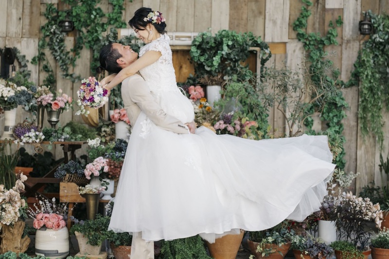 ラストはガーデンで♪