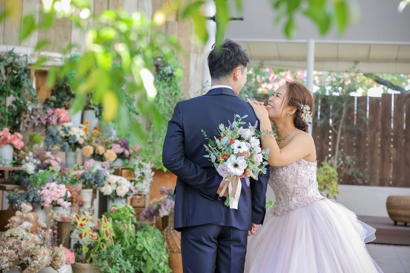 ご新郎様の肩に..♡