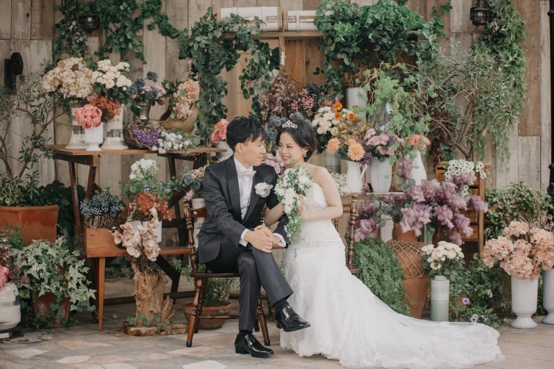 屋根付きガーデンにはフォトスポットがたくさん!